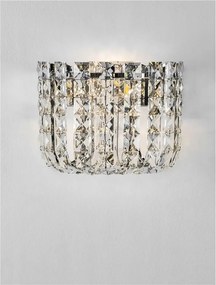 Aplica de perete LED crom, cristale sticla CELYSIA