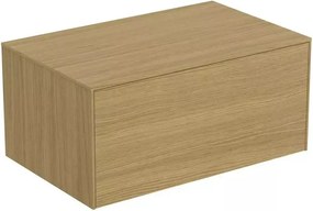 Dulap baza suspendat Ideal Standard Atelier Conca finisaj stejar deschis 1 sertar cu blat 80 cm