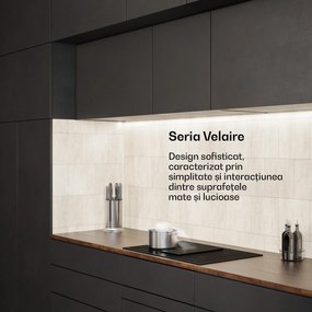 Klarstein Plită flexi cu inducție Velaire cu hotă integrată — elegantă, minimalistă, puternică, 8400 W, 80 cm
