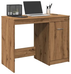 vidaXL Birou, stejar artizanal, 100x50x76 cm, lemn prelucrat