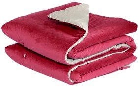 Pled Hartman Jolie, 130 x 170 cm, roșu zmeură