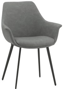 SCAUN TIP FOTOLIU MARTA -IMITATIE PIELE - GRI