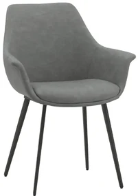 SCAUN TIP FOTOLIU MARTA -IMITATIE PIELE - GRI