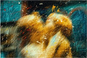 Tablou - Îngerii sărutăndu-se (90x60 cm)