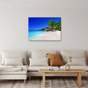 Tablou cu plaja pe insula Praslin (70x50 cm)