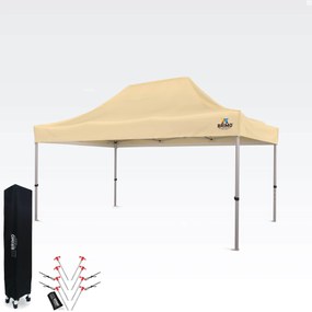 Cort de petrecere pentru grădină 3x4,5 m: Colțul dumneavoastră pentru relaxare și petreceri - fără pereți - Bej