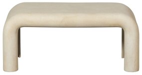 Măsuțe de cafea crem 2 buc. cu aspect de piatră 42x92 cm Stani – WOOOD