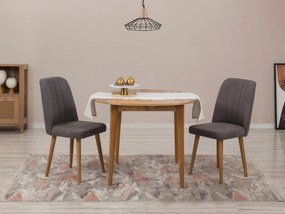 Set mobilier sufragerie Nidupo 9 (pin atlantic + antracit) (pentru 2 persoane). 1093771