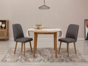 Set mobilier sufragerie Vlasta 3 (pin atlantic + antracit) (pentru 2 persoane). 1093771
