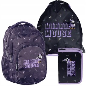 Set ghiozdan cu săculeț de pantofi și penar - Minnie Mouse