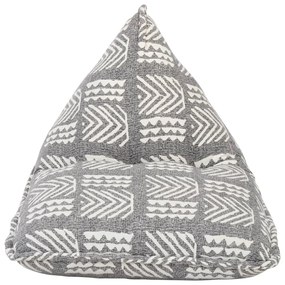 287728 vidaXL Canapea tip sac, gri, material textil, petice