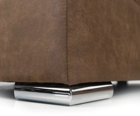 Colţar, material maro/violet deschis, stânga, LANZA