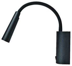 Aplica LED de perete cu brat flexibil Minimal II negru