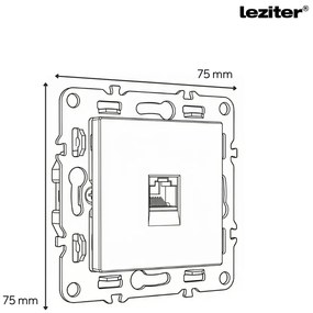 Priză Nova UTP RJ-45 cu cadru alb
