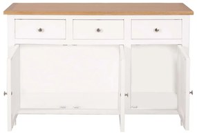 247122 vidaXL Servantă, 110x33,5x70 cm, lemn masiv de stejar