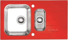 Chiuveta inox Alveus Glassix 20 finisaj personalizat 86x50 cm
