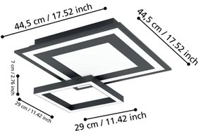 Plafonieră LED RGBW dimabilă SALITERAS-Z LED/21,6W/230V Eglo 900025