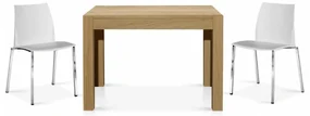 MASA FABIO - FINISAJ STEJAR EXTENSIBILA 110 cm/ 80 cm