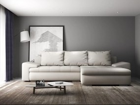 Colțar extensibil dumonde cu ladă de depozitare si sezut confortabil din spuma high-density, Leonardo Enjoy Bej 260x185 cm II