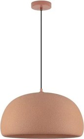 Lustra suspendata cu textura granulata Davo 50cm, rosu caramiziu