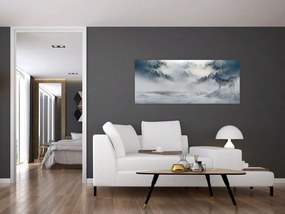 Tablou cu lupi (120x50 cm)