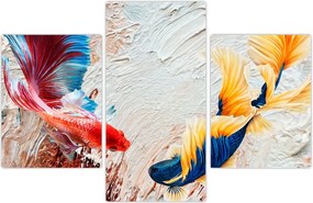 Tablou - Pești războinci (90x60 cm)