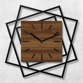 DUBLEZ | Ceas de perete din lemn 3D - Frames