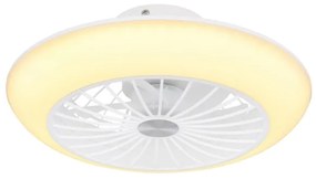 Globo LAFEE 03632W - Plafonieră LED cu ventilator, LED/18W/230V