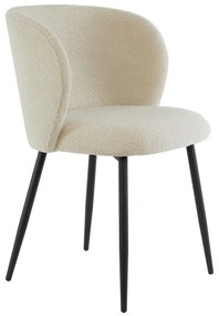 Scaun de sufragerie bej tapițat Elyna – Light &amp; Living