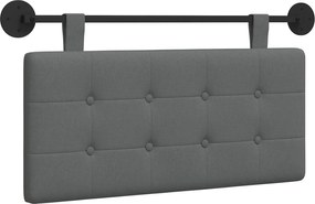vidaXL Cap de pat suspendat Gri închis 90 x 55 x 5 cm țesătură