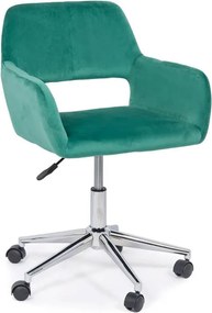 Scaun de birou  din catifea OFF 380 verde