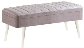 Masă de sufragerie extensibilă cu 2 scaune și 2 bănci Vlasta (alb + gri). 1073085