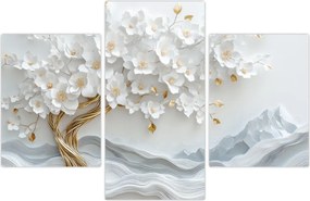 Tablou – Arborele vieții 3D elegant (90x60 cm)