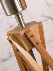 Lampa de masa realizata din materiale naturale, durabile si ecologice, KILIMANJARO/T negru