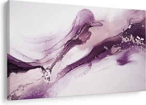 Tablou - Artă fluidă violet (90x60 cm)