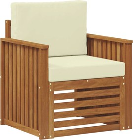 vidaXL Set de canapele de exterior cu pernă natural 71 x 63 x 73 cm