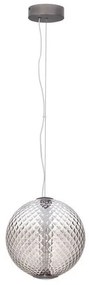 Lustra, Pendul LED, Sticla Maro Inchis, AORA, NVL-9191245
