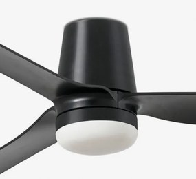 Ventilator LED dimabil FARO 33830WT-1TW PUNT TUB M LED/18W/230V negru d. 132 cm WT + telecomandă