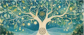 Tablou – Arbore magic cu spirale (120x50 cm)