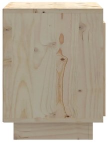 Noptiere, 2 buc., 40x30x40 cm, lemn masiv de pin 2, Maro