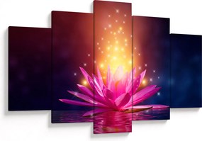 Tablou cu lotus pe apă (150x105 cm)
