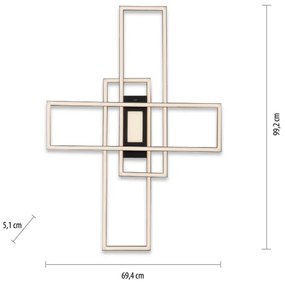 Leuchten Direkt 14693-18-LED Plafonieră dimabilă ASMIN LED/48W/230V +DO