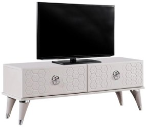 Comoda TV YKT-4034, cu sertare, bej, 120x36x38 cm