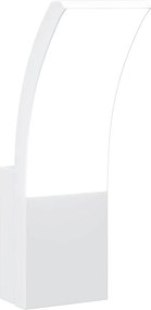 vidaXL Lampă exterioară de perete cu LED, alb, aluminiu turnat