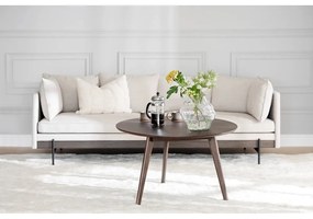 Măsuță de cafea în culoare naturală rotundă cu aspect de lemn de stejar 90x90 cm Yumi - Rowico