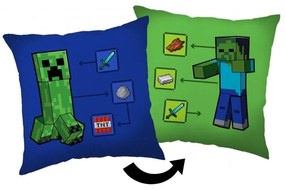 Minecraft Pernă decorativă How to Creeper 40*40 cm