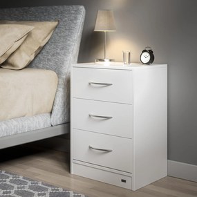 Casaria Noptieră ELOISE cu iluminare, 54x39x28cm, alb