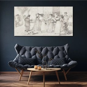 Tablou canvas Desen schiță a unei femei