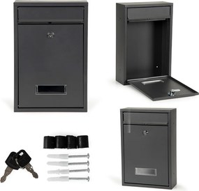 Cutie poștală din oțel galvanizat antracit