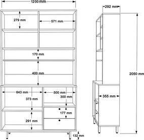 Dulap Rery Oak and Green